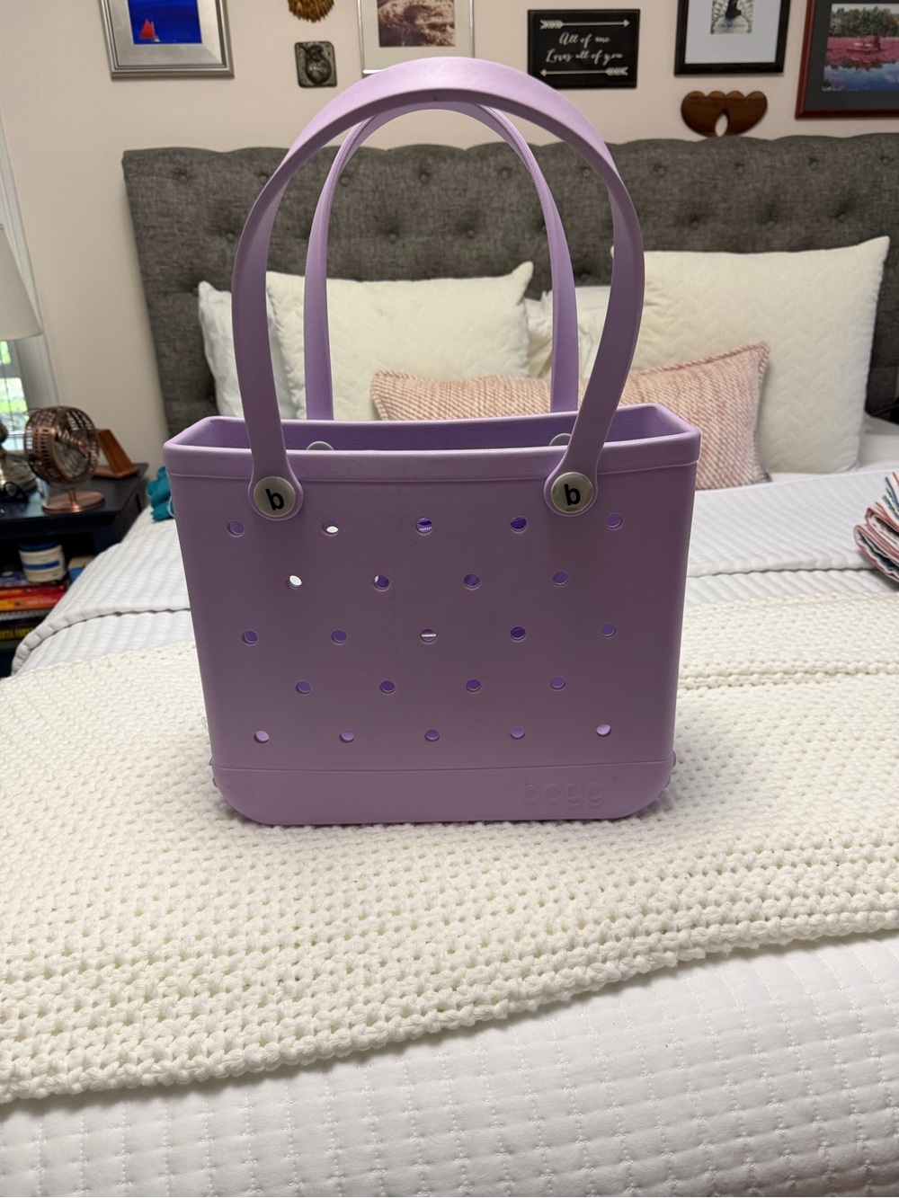 BOGG Purple Casual Tote Bag with Handles